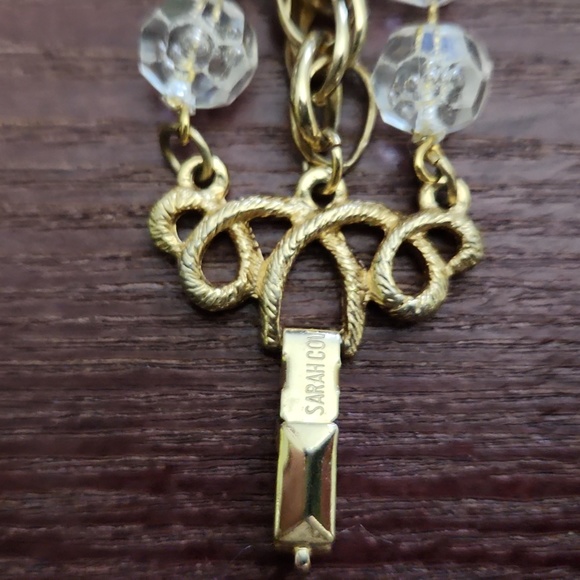 SARAH COVENTRY Vintage multi strand named GOLDEN ICE 7.5 " three strand bracelet - Picture 6 of 11